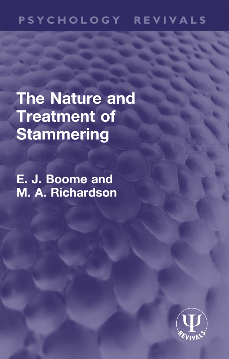 The Nature and Treatment of Stammering/Product Detail/Healthcare