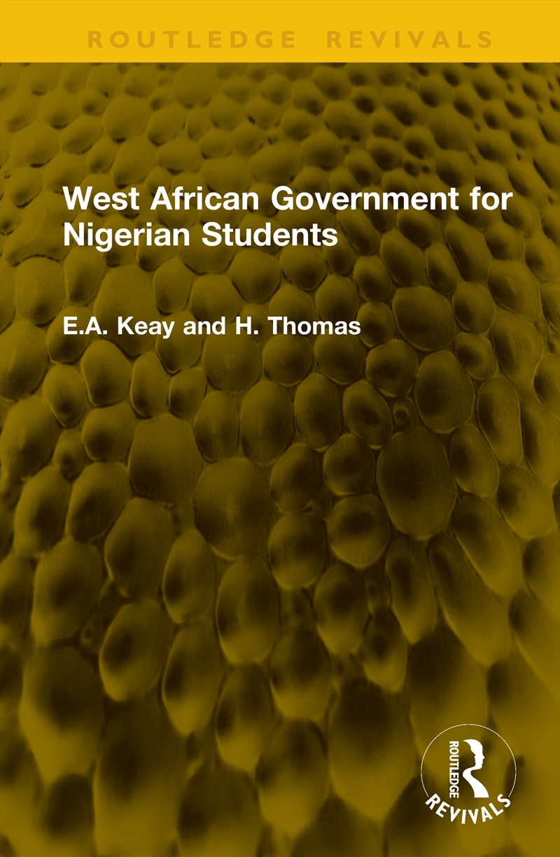 West African Government for Nigerian Students/Product Detail/Politics & Government