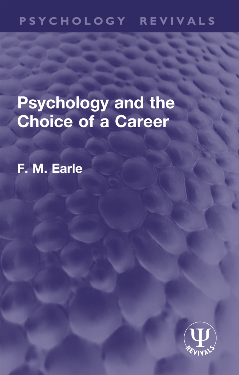 Psychology and the Choice of a Career/Product Detail/Psychology