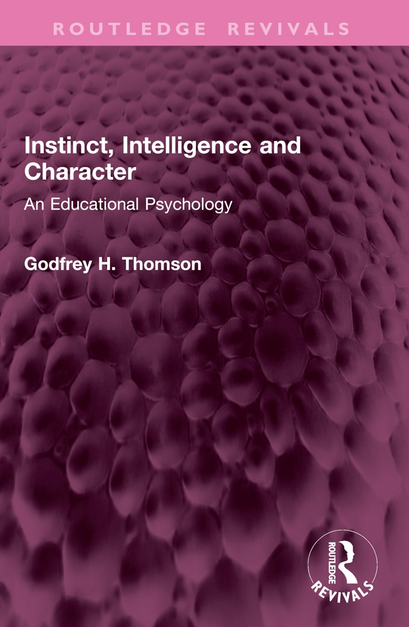 Instinct, Intelligence and Character/Product Detail/Psychology