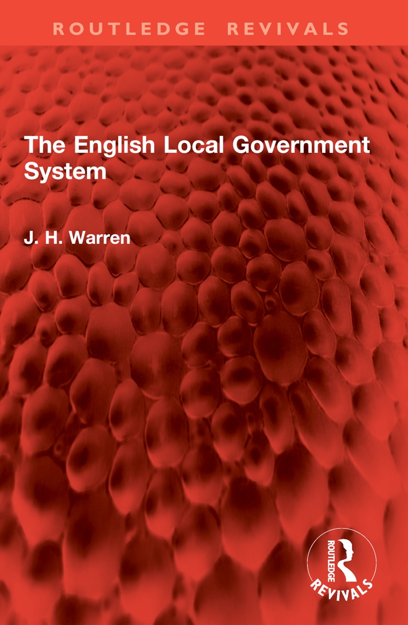 The English Local Government System/Product Detail/Politics & Government