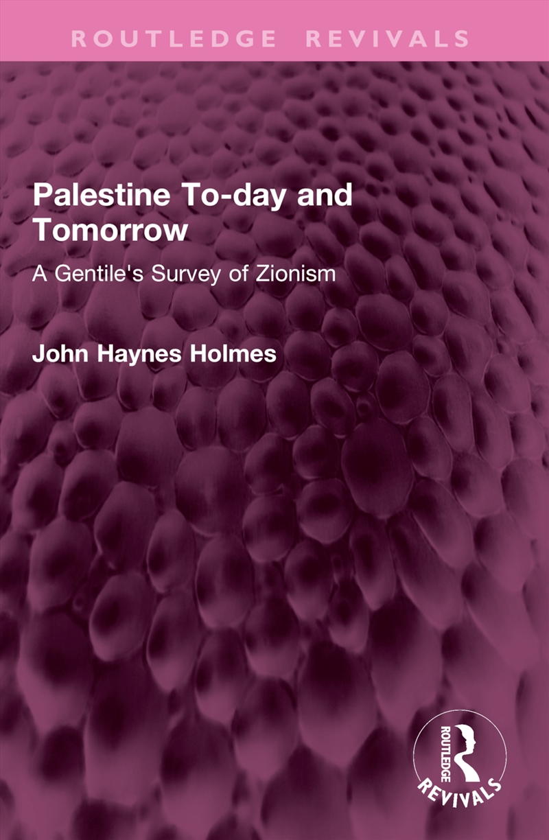 Palestine To-day and Tomorrow/Product Detail/History