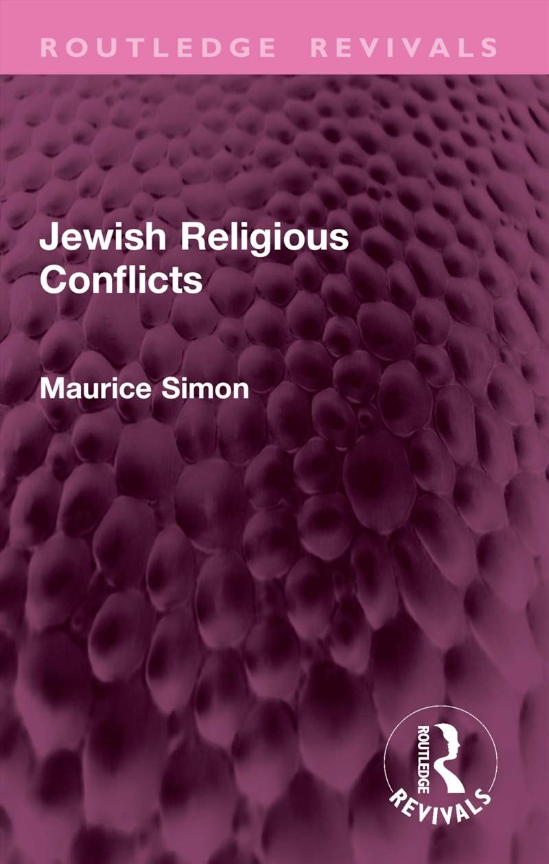 Jewish Religious Conflicts/Product Detail/Society & Culture