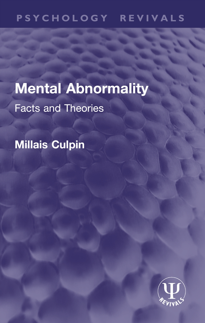 Mental Abnormality/Product Detail/Psychology