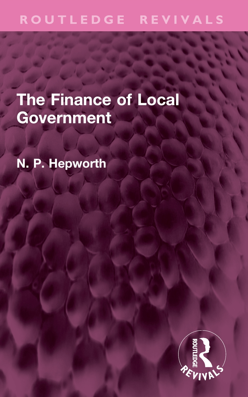 The Finance of Local Government/Product Detail/Politics & Government