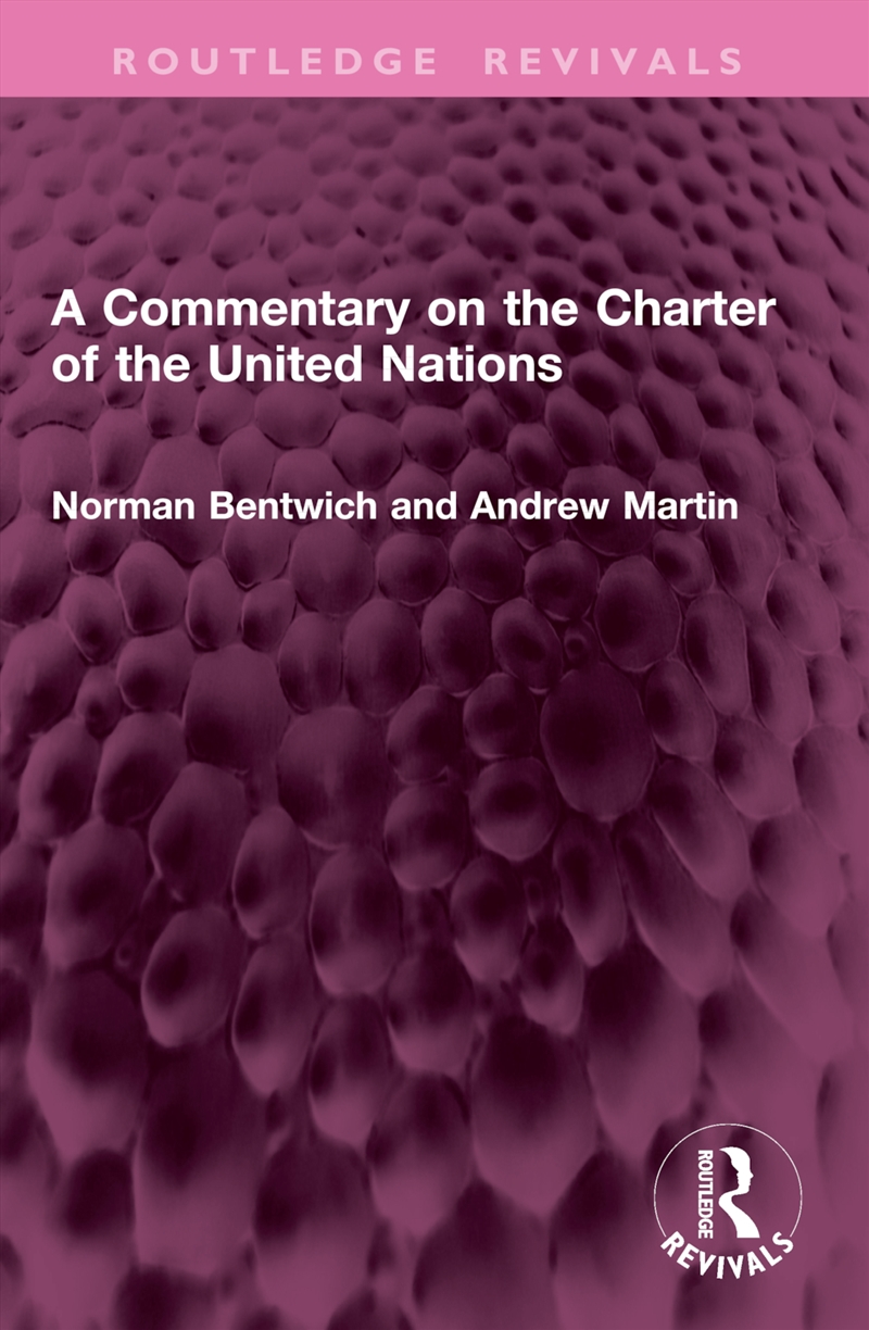A Commentary on the Charter of the United Nations/Product Detail/Politics & Government