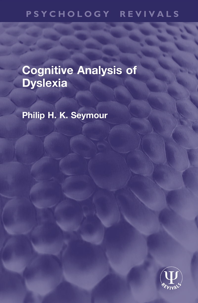 Cognitive Analysis of Dyslexia/Product Detail/Psychology