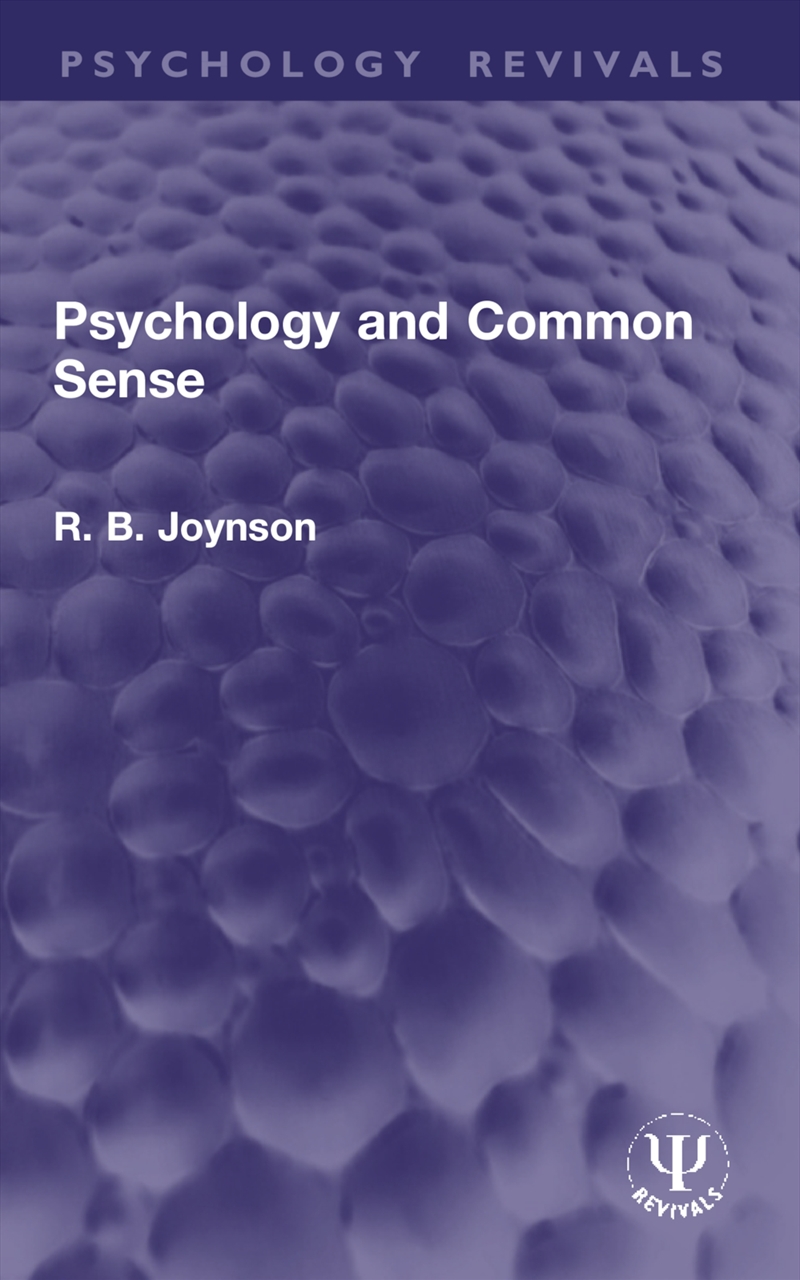 Psychology and Common Sense/Product Detail/Psychology