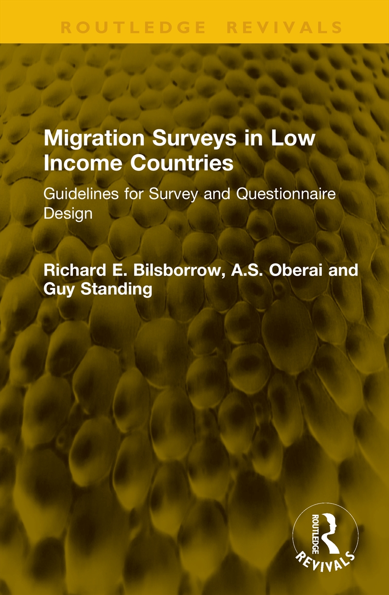 Migration Surveys in Low Income Countries/Product Detail/Politics & Government