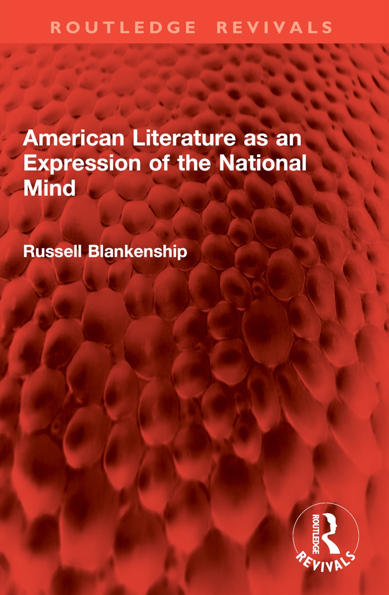 American Literature as an Expression of the National Mind/Product Detail/History
