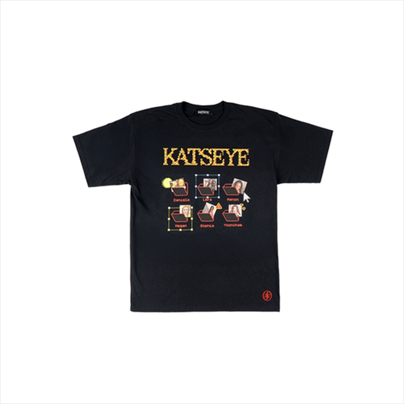 Katseye - Internet Girl Official Md S/S T-Shirts (Black)/Product Detail/KPOP Merch