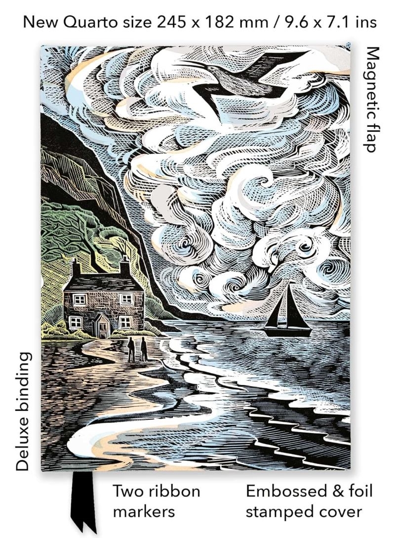 Foiled Quarto Journal: Angela Harding, Curlew Cry/Product Detail/Notebooks & Journals