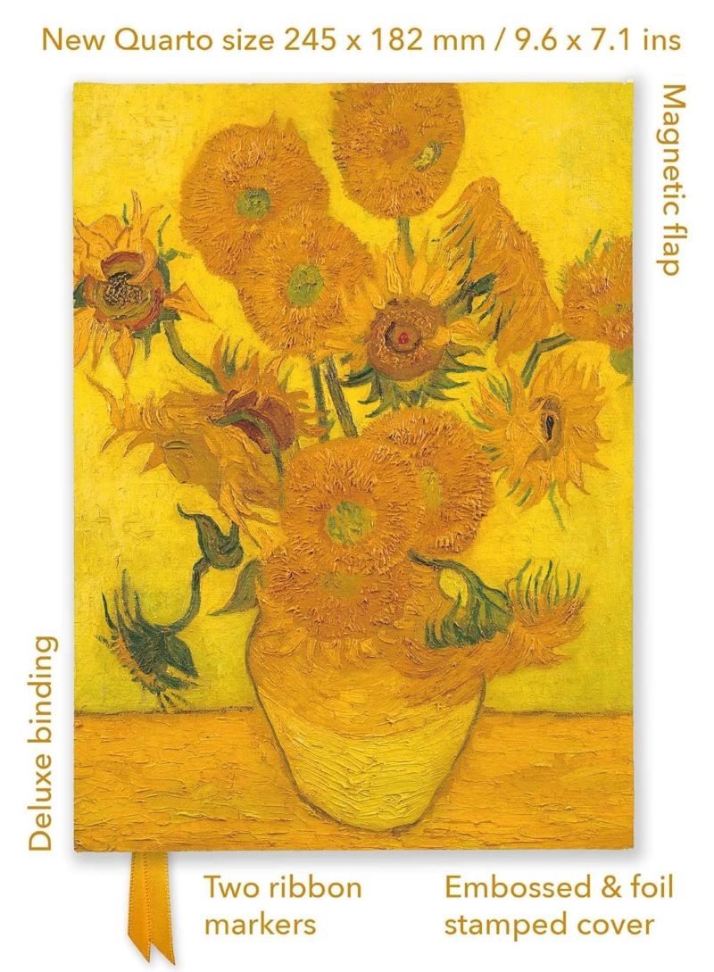 Foiled Quarto Journal: Vincent van Gogh, Sunflowers/Product Detail/Notebooks & Journals