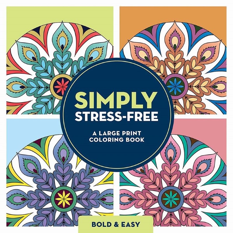 Simply Stress-Free: A Bold & Easy Coloring Book (Large Print)/Product Detail/Adults Colouring