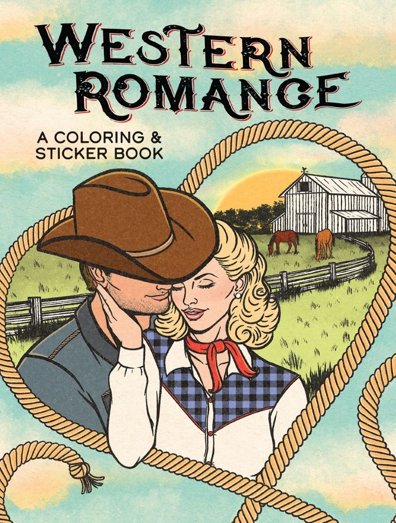 Western Romance: A Coloring & Sticker Book/Product Detail/Adults Activity Books