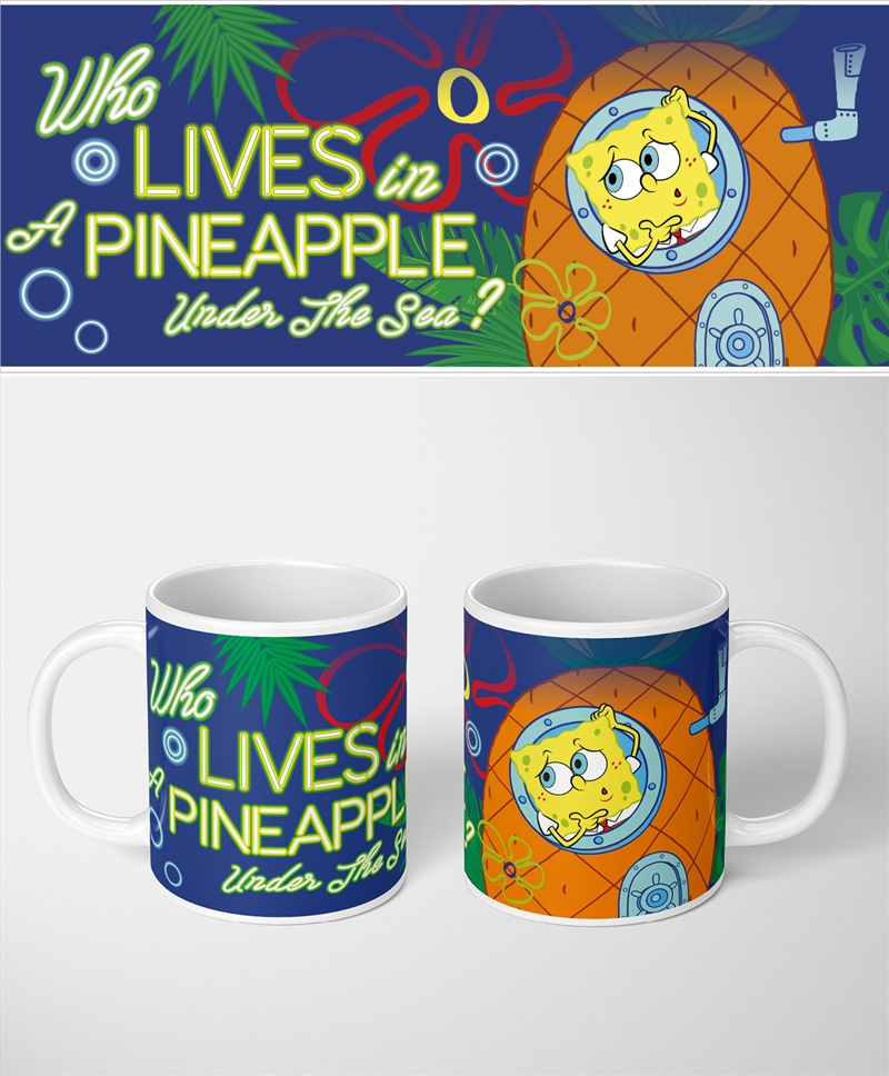 SpongeBob - Who Lives In A Pineapple - White Mug/Product Detail/Mugs