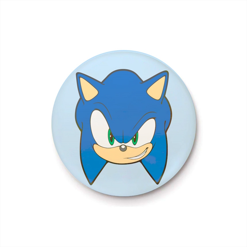 Sonic The Hedgehog - Sonic Face - 25mm Pin Badge/Product Detail/Buttons & Pins