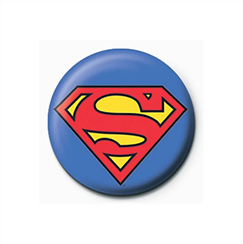 DC Comics - Superman Logo - 25mm Pin Badge/Product Detail/Buttons & Pins