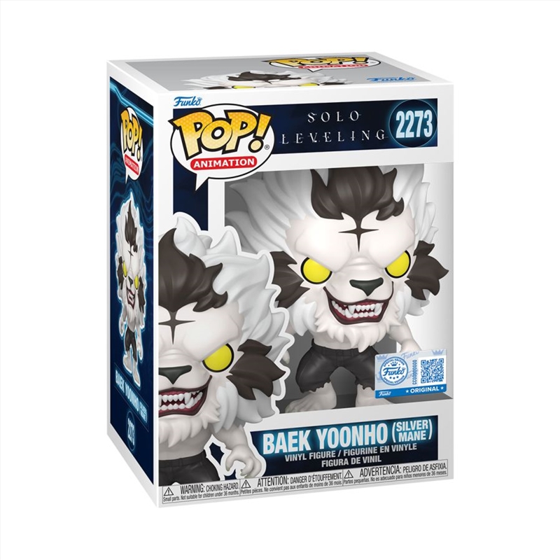 Solo Leveling - Baek Yoonho (Silver Mane) Pop! Vinyl [RS]/Product Detail/TV