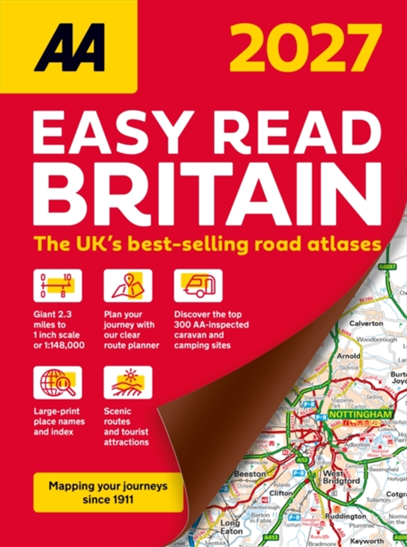 AA Easy Read Atlas Britain 2027/Product Detail/Geography