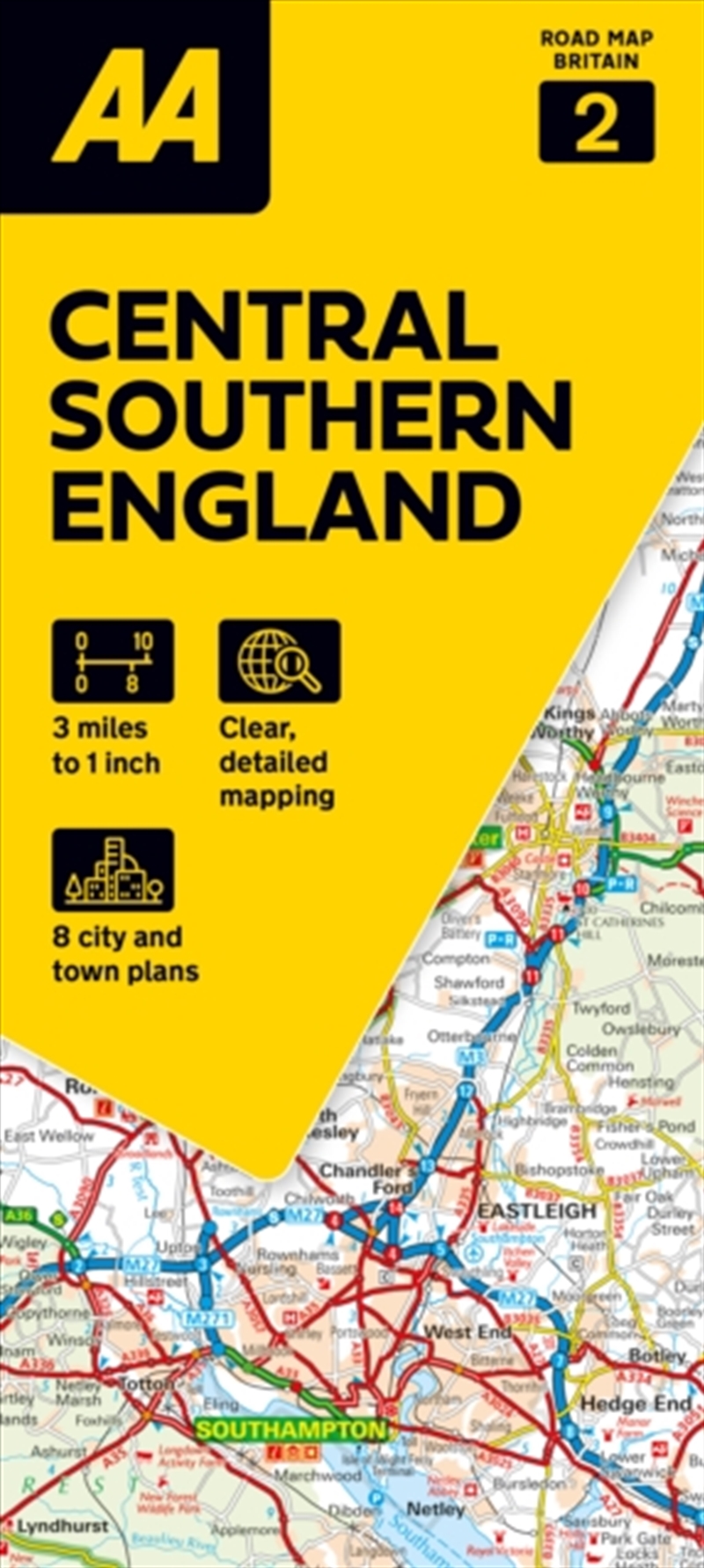 AA Road Map Central Southern England/Product Detail/Geography
