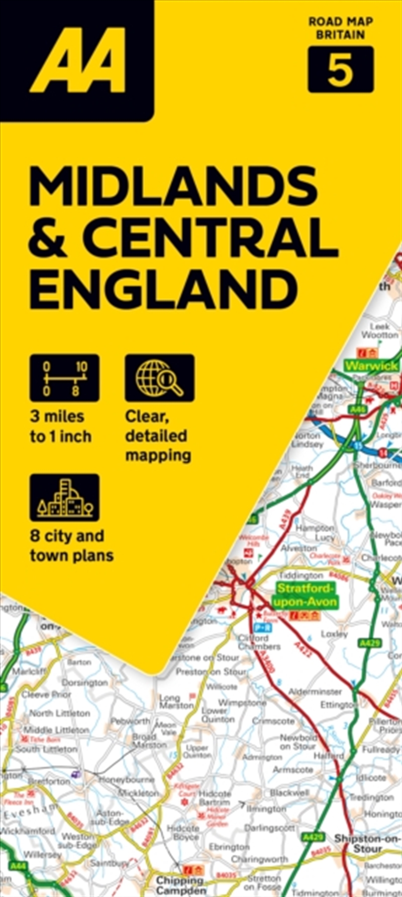 AA Road Atlas Midlands & Central England/Product Detail/Geography