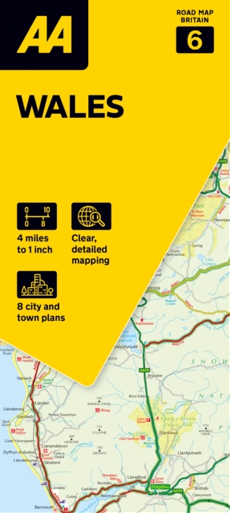 AA Road Map Wales/Product Detail/Geography
