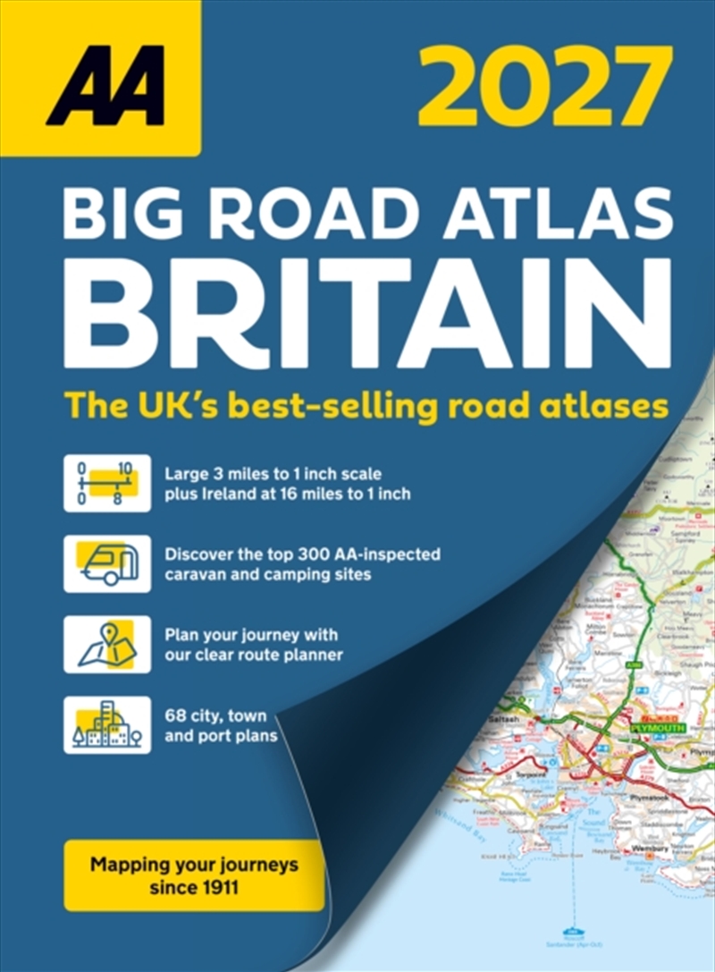AA Big Road Atlas Britain 2027/Product Detail/Geography