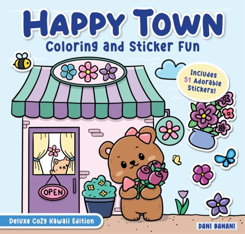 Happy Town Coloring and Sticker Fun/Product Detail/Kids Activity Books