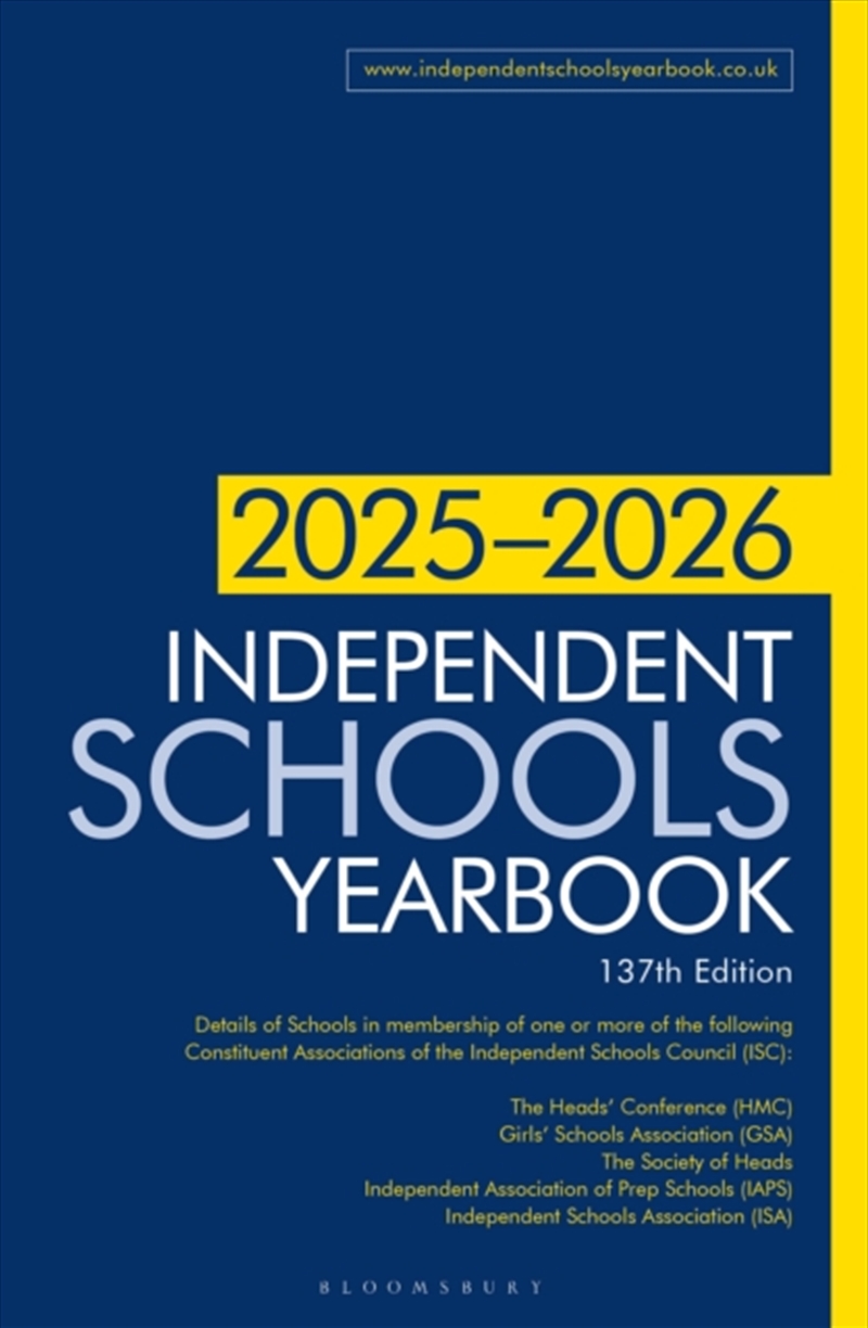 Independent Schools Yearbook 2025-2026/Product Detail/Education & Textbooks