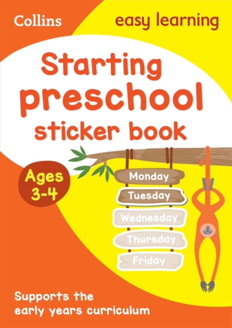 Starting preschool Sticker Book Ages 3-4/Product Detail/Children