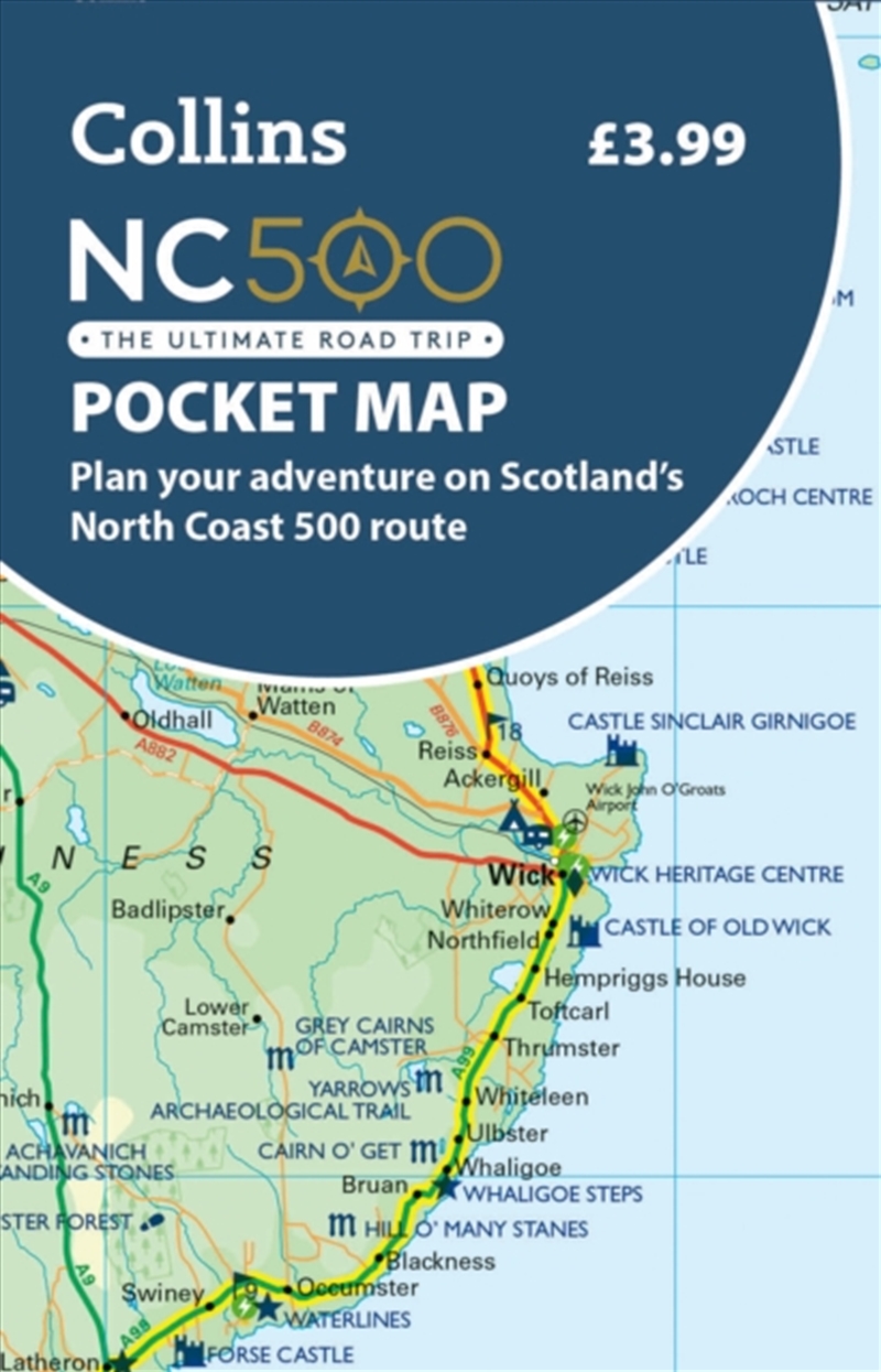 NC500 Pocket Map : Plan Your Adventure on Scotland’s North Coast 500 Route Official Map/Product Detail/Geography