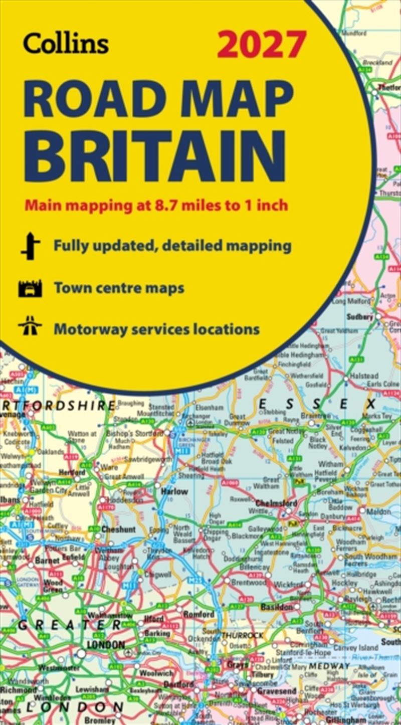 2027 Collins Road Map of Britain : Folded Map/Product Detail/Geography