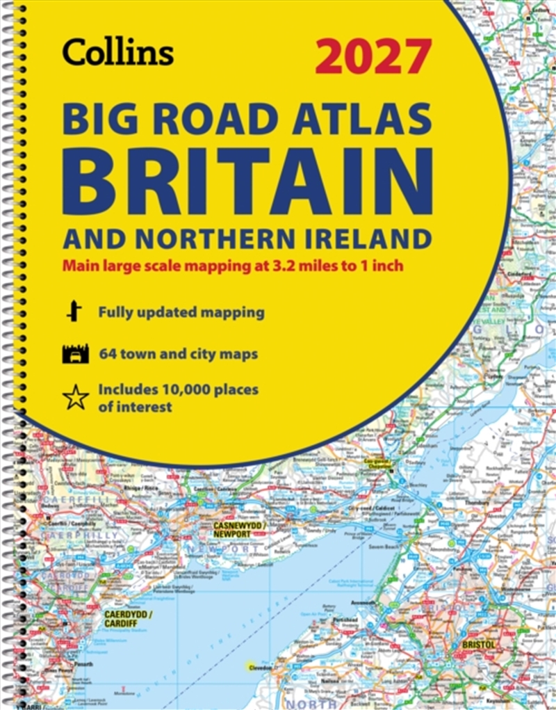 2027 Collins Big Road Atlas Britain and Northern Ireland : A3 Spiral/Product Detail/Geography