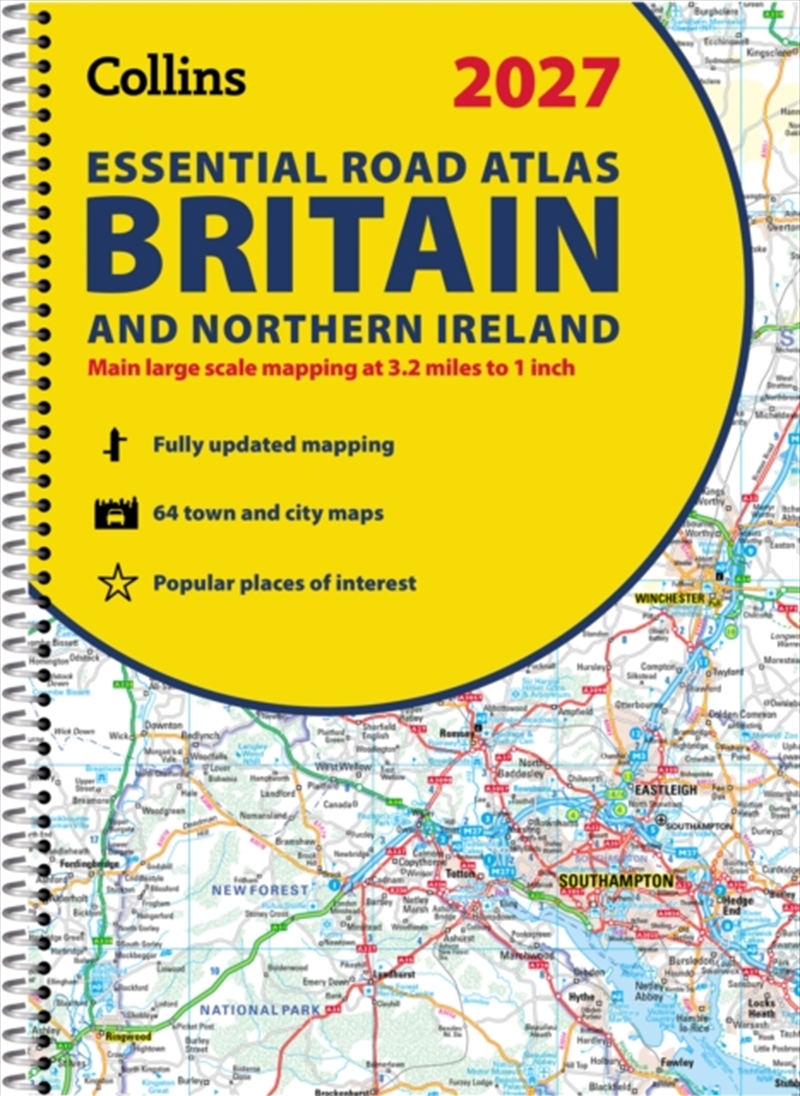 2027 Collins Essential Road Atlas Britain and Northern Ireland : A4 Spiral/Product Detail/Geography