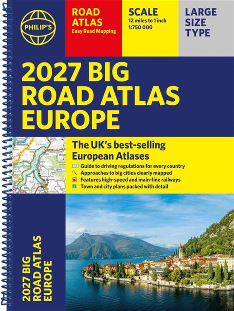 Philip's Big Road Atlas Of Europe/Product Detail/Travel & Holidays