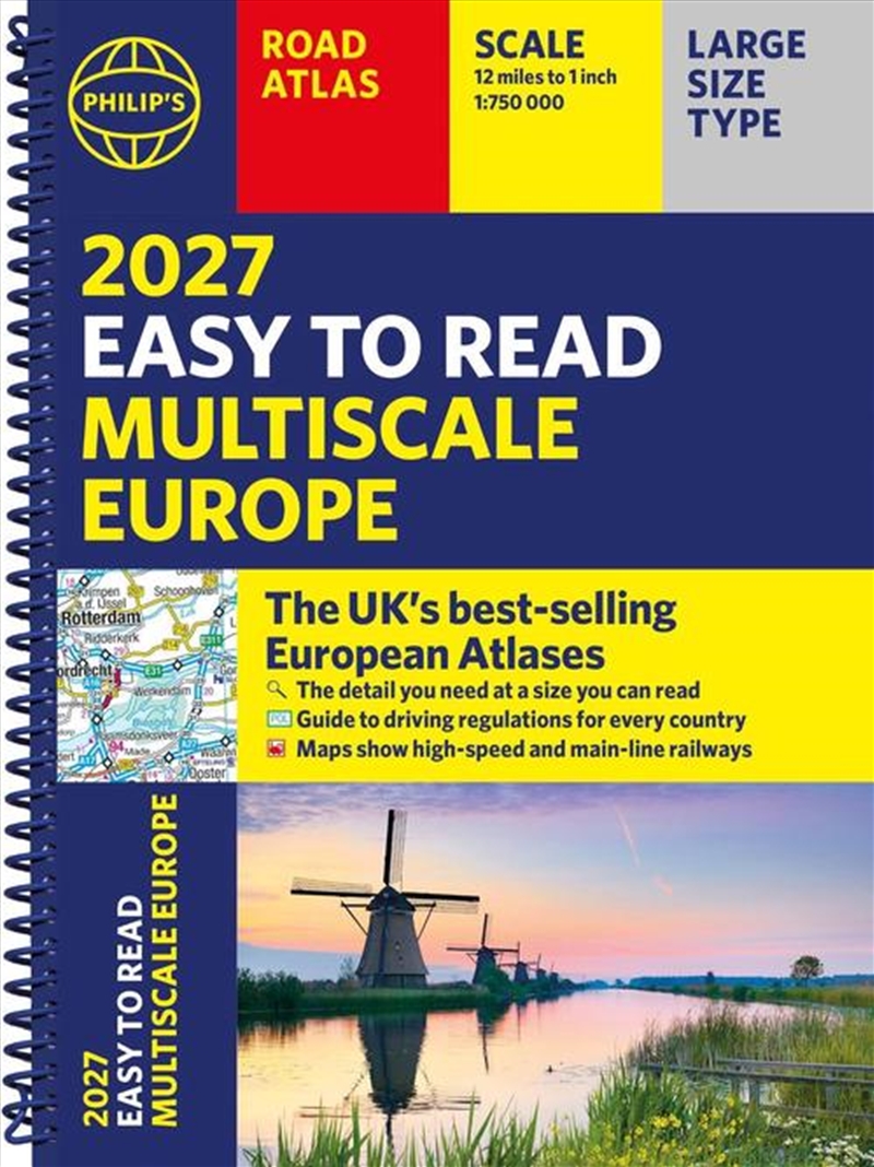 Philip's Easy To Read Multiscale Road Atlas Of Europe/Product Detail/Travel & Holidays