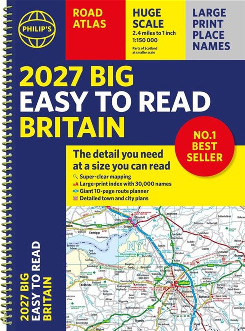 Philip's Big Easy To Read Britain Road Atlas/Product Detail/Travel & Holidays