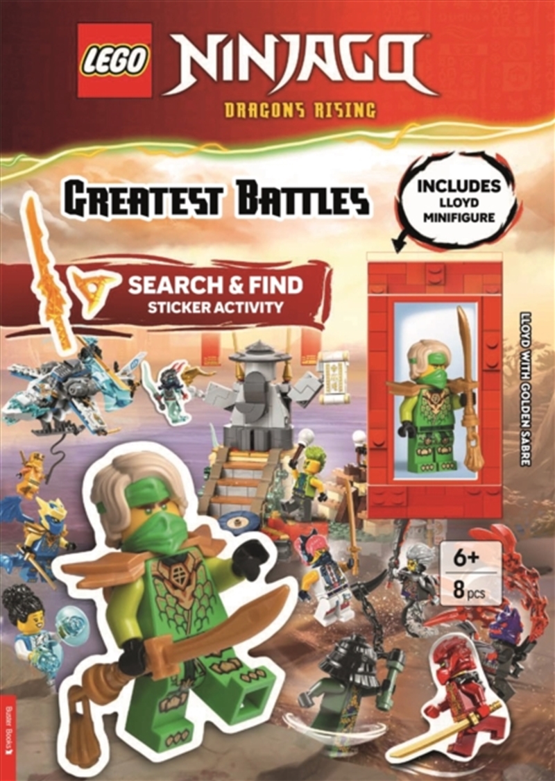 LEGO® NINJAGO®: Greatest Battles Search & Find Sticker Activity Book (with Lloyd minifigure and Gold/Product Detail/Kids Activity Books