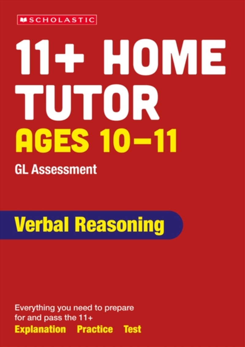 11+ GL Assessment Verbal Reasoning Home Tutor Ages 10-11/Product Detail/Children