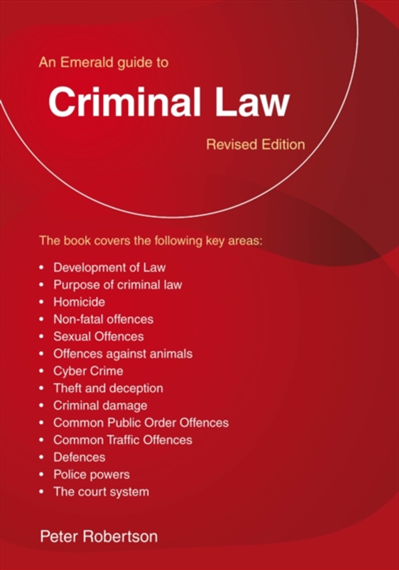 An Emerald Guide to Criminal Law : Revised Edition/Product Detail/Law
