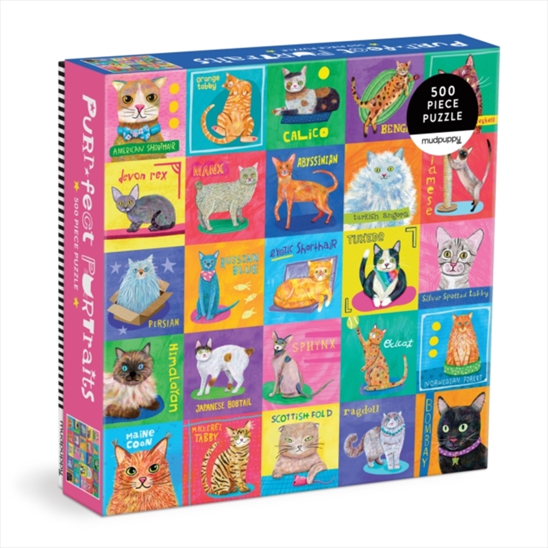 Purrfect Portraits 500 Pc Fami/Product Detail/Jigsaw Puzzles