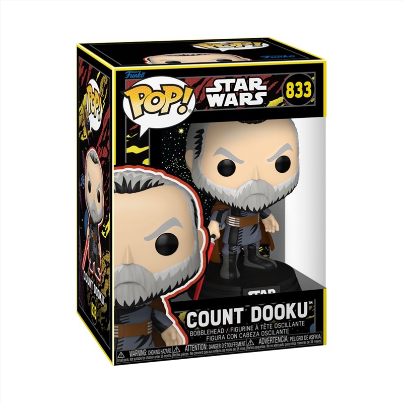Star Wars - Count Dooku (Retro) Pop! Vinyl/Product Detail/Standard Pop Vinyl