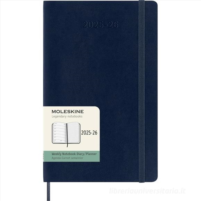 Moleskine Sapphire Blue Weekly Large Soft Cover 18 Month 2025 -2026 Diary/Product Detail/Calendars & Diaries