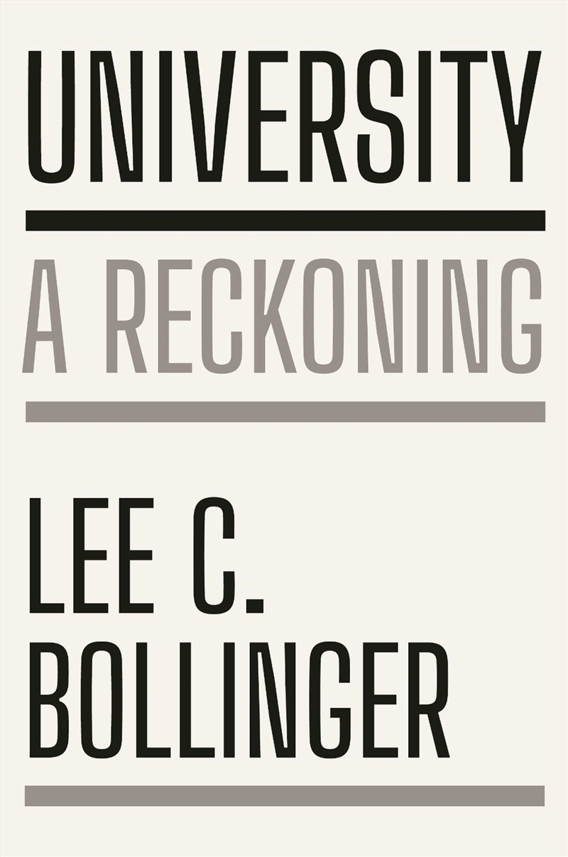 University : A Reckoning/Product Detail/Politics & Government