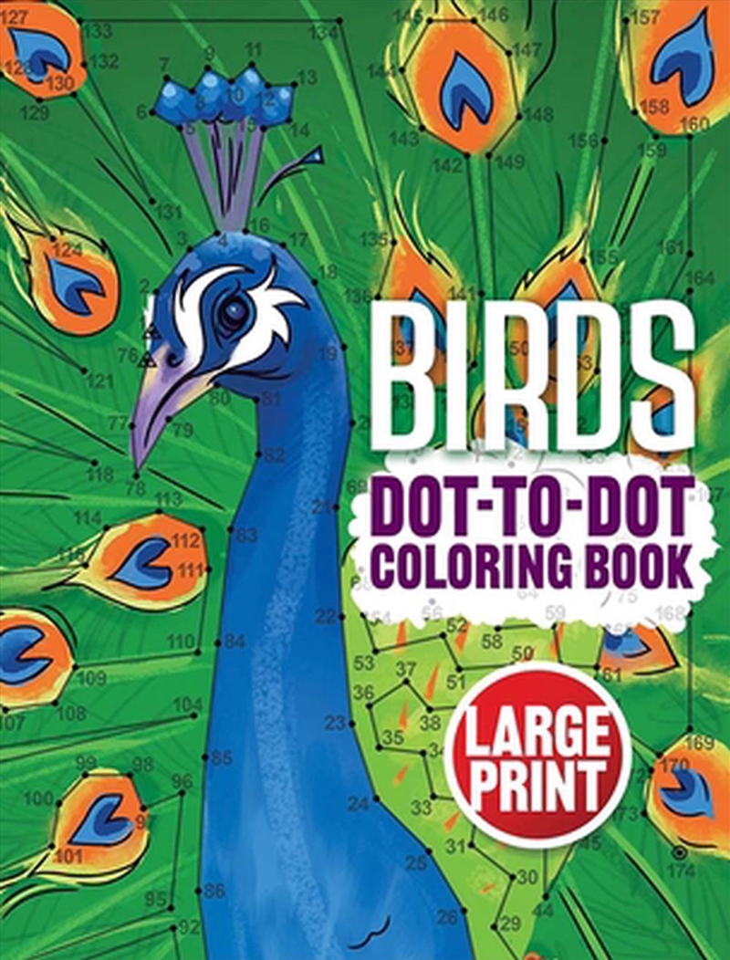 Birds Dot-to-Dot Coloring Book (Large Print)/Product Detail/Adults Colouring