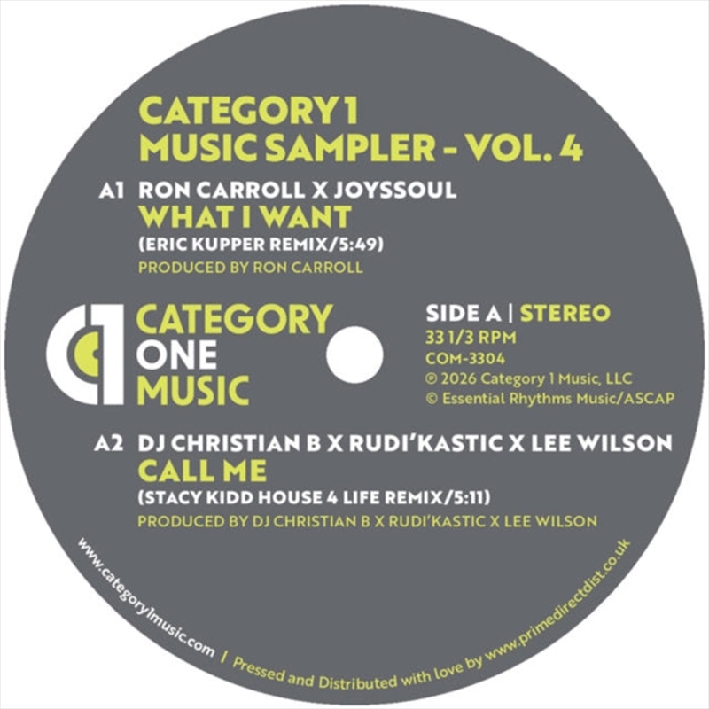 Category 1 Music Sampler Vol. 4/Product Detail/Dance