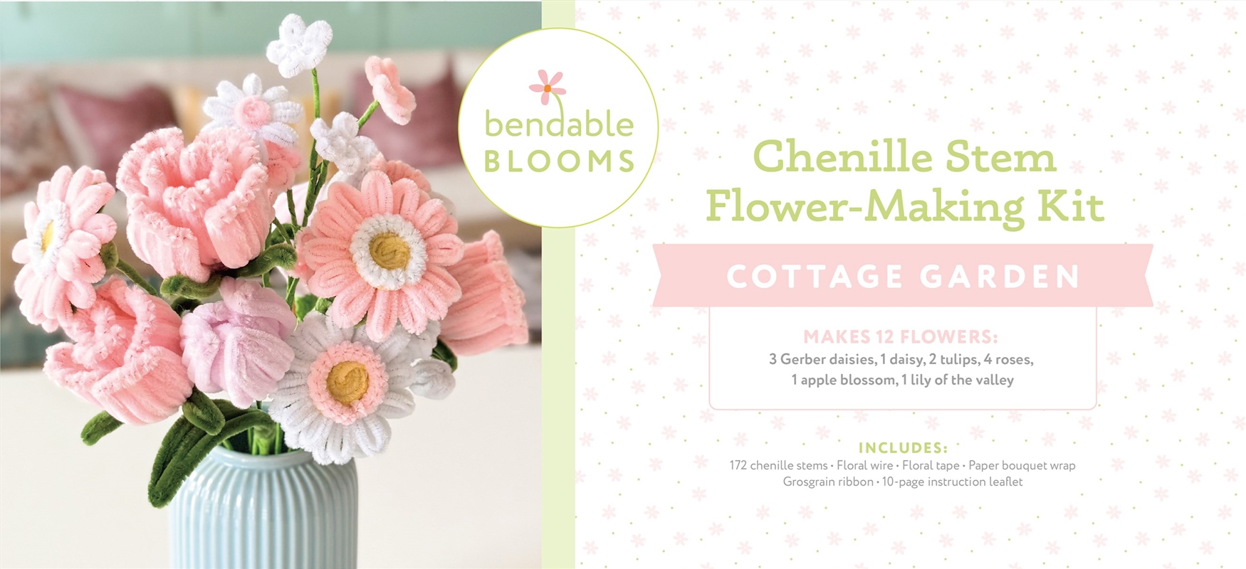 Bendable Blooms Chenille Stem Flower-Making Kit Cottage Garden/Product Detail/Crafts & Handiwork