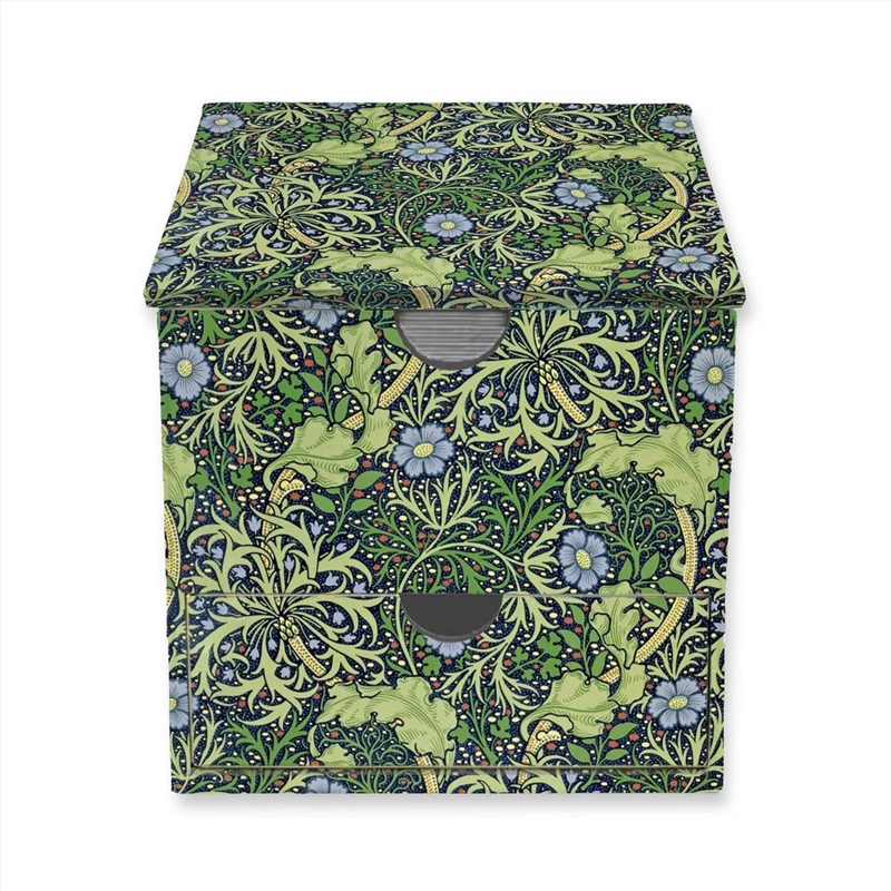 William Morris: Seaweed Flame Tree Memo Box with Drawer/Product Detail/Stationery