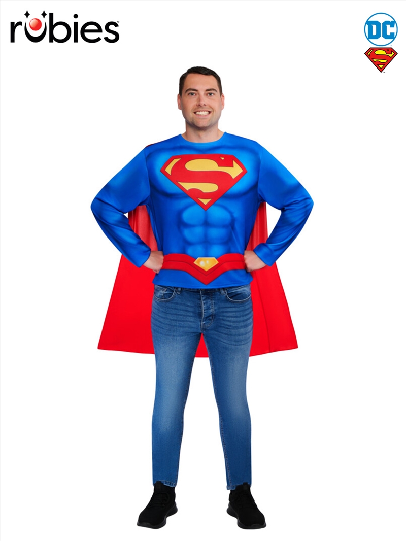 Superman Adult Costume Top & Cape - Size M-L/Product Detail/Costumes